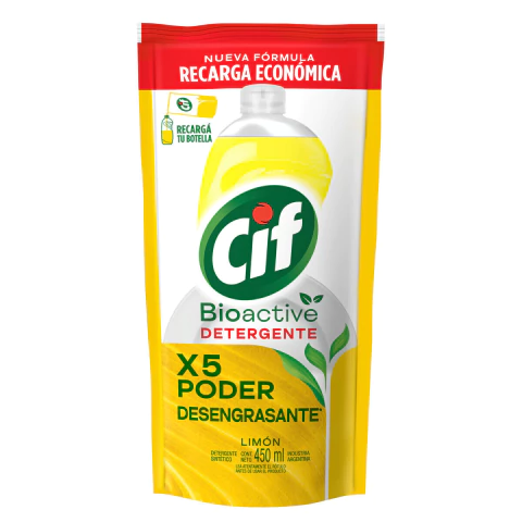 Cif Detergente Limón Recarga Económica 450ml - comprar online