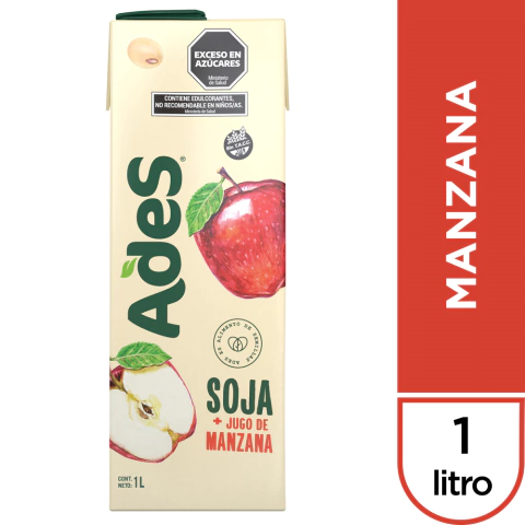 Ades Bebida de Soja Con Jugo De Manzana 1L - comprar online