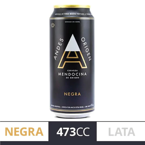 Cerveza Andes Origen Negra Lata 473cc - comprar online