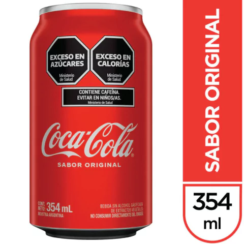 Gaseosa Coca Cola Original Lata 354ml