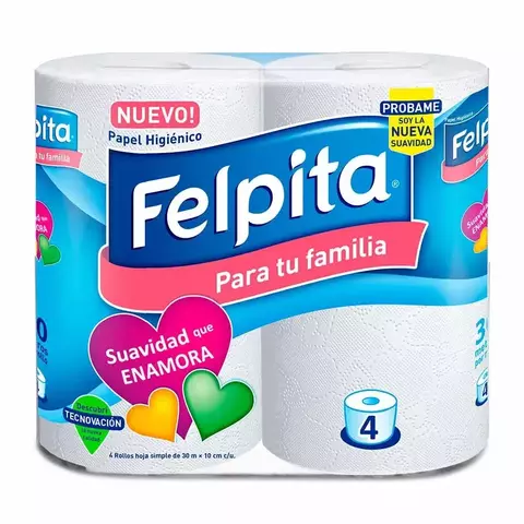Papel Higienico 4x30m Felpita - comprar online