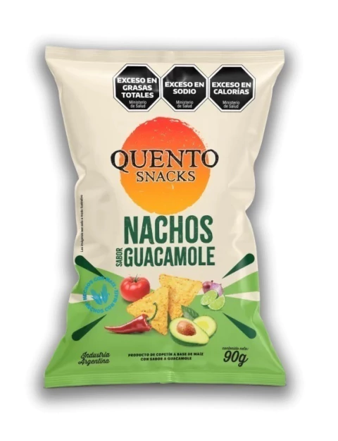 Nachos Sabor Guacamole Quento Snacks 82g - comprar online