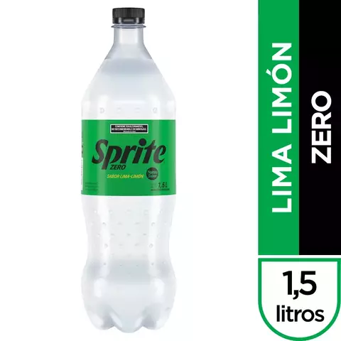 Gaseosa Sprite Zero Lima limón 1.5 Lts