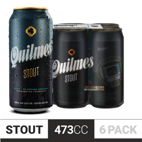 Pack X6 Cerveza Quilmes Stout 473cc - comprar online