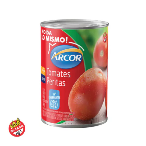 Tomate perita entero Arcor 400gr.
