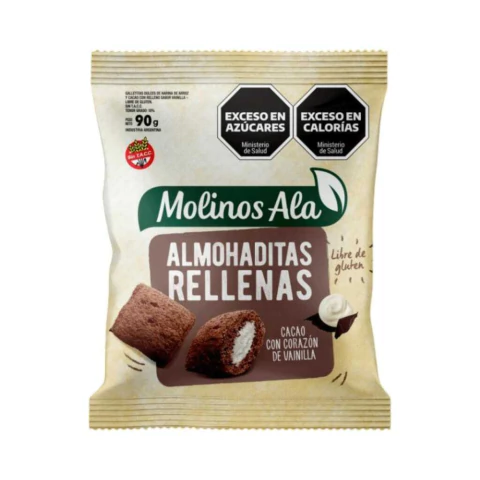 Almohadita Rellena de Vainilla Sin Gluten Molinos Ala 90g - comprar online