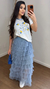 Saia babado em tule kaelly