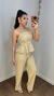 Conjunto de calça e cropped luiza - loja online