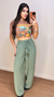 Calça pantalona elastec na cintura sirlene