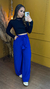 Calça pantalona elastec na cintura sirlene na internet