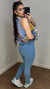 Imagem do Calça skine jeans clara