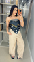 Calça pantalona elastec na cintura sirlene - loja online