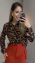 Camisa animal print natalia - comprar online
