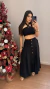 Conjunto saia midi botões e cropped eva - KL Store
