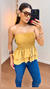 Blusa tomara que caia na internet