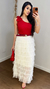 Saia babado em tule kaelly - KL Store
