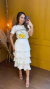 Saia midi babados andressa - loja online