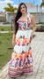 Imagem do Vestido longo alças babado leia