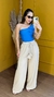 Calça pantalona elastec na cintura sirlene - KL Store