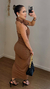 Vestido amarraçao no pescoço debora na internet