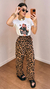 Calça pantalona animal print lais - KL Store