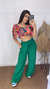 Calça pantalona elastec na cintura sirlene