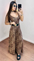 Vestido animal print alças roberta na internet