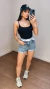Short jeans com bandana - KL Store