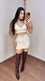 Conjunto de saia e cropped Keila