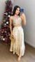 Conjunto saia e cropped bordados manuela - comprar online