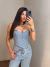 corsellet jeans com brilho lavinia - comprar online