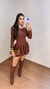 Vestido rodado manga longa suelem na internet