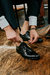 Zapato de Cuero CROCCO NEGRO - Galo Handmade