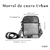 Morral de Cuero URBAN CHOCO BOLSILLO NEGRO - comprar online