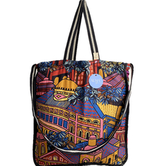 MAXI ECOBAG - 3 ALÇAS BICOLOR REFORÇADAS / CÓD. RF_035
