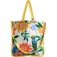 MAXI ECOBAG - 3 ALÇAS BICOLOR REFORÇADAS / CÓD. RF_026