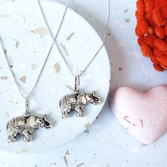 Colar Elefante / Prata - comprar online