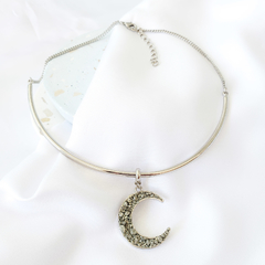 Choker Lunar Fragmentos Pirita na internet