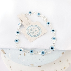 Pulseira elos olho grego - comprar online