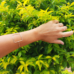 Bracelete Geométrico Quadrado - comprar online