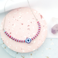 Choker Color Olho / Aço inox na internet