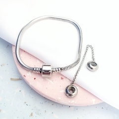 Pulseira p/ Berloque Aço 18cm - comprar online