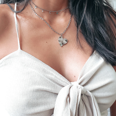 CHOKER PONTOS DE LUZ COLOR | Aço Inoxidável