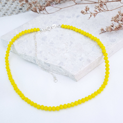 Choker Colore Amarelo | Prata 925