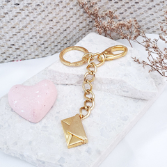 Chaveiro Cartinha de Amor Gold - comprar online