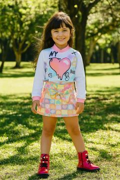 Conjunto meia estaçào laço - comprar online