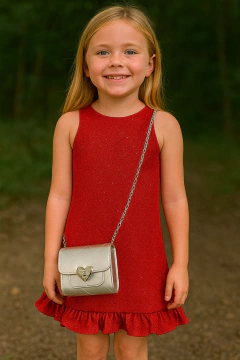 Vestido babado Dunna glitter - comprar online