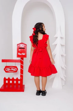 Vestido infantil com babados - loja online