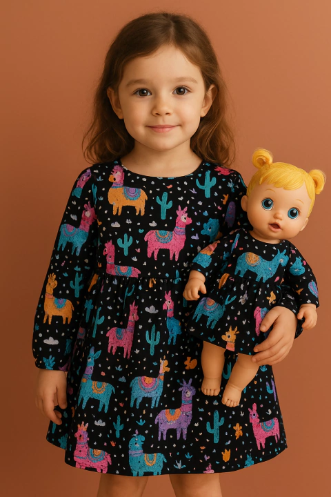 vestido manga comprida - comprar online