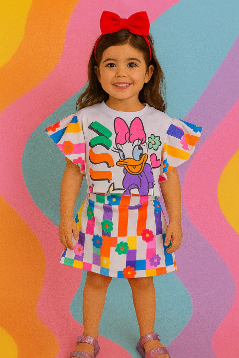 Conjunto short saia margarida - comprar online